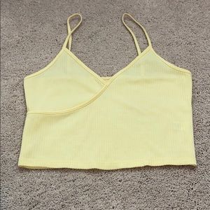 Yellow crop top